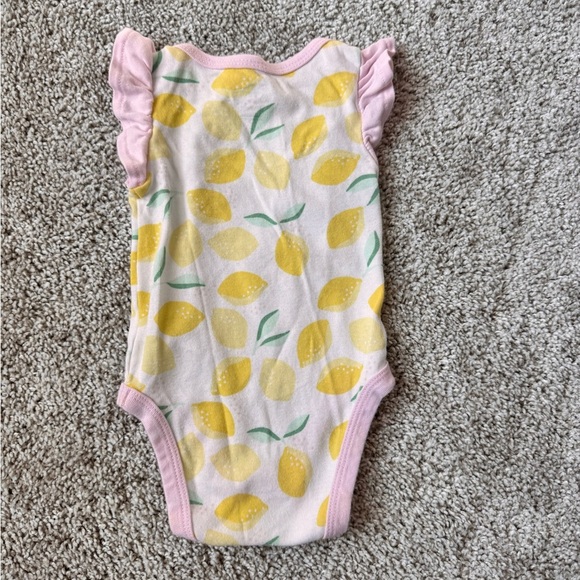 Cloud Island Baby Girl Lemon Print Bodysuit & Tutu Leggings Set - Size 0-3 Month - Picture 9 of 9